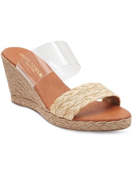 anfisa womens padded insole slip on wedge sandals