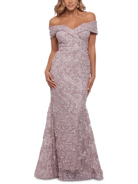 womens lace sequined evening dress