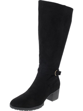 like it womens wide calf microfiber knee-high boots