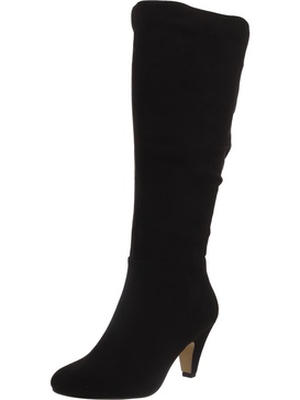 womens faux suede tall knee-high boots