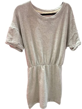 sweatshirt dress in light grey