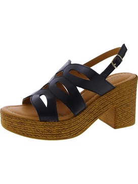 pri womens leather slingback platform sandals