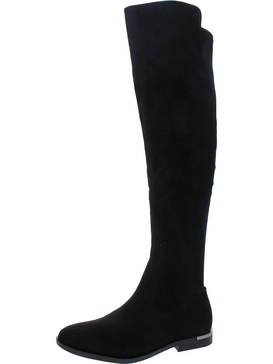 rania 2 womens faux suede dressy knee-high boots