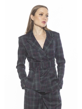 janna plaid blazer