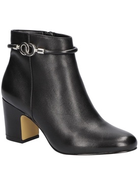 diaz womens decorative strap ankle boot block heels