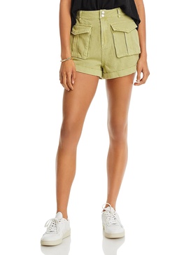 womens linen denim shorts