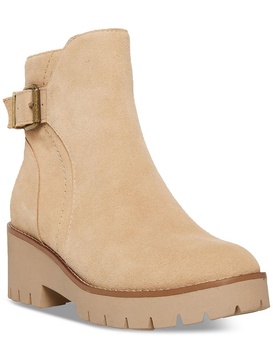 desiree  womens zipper suede booties