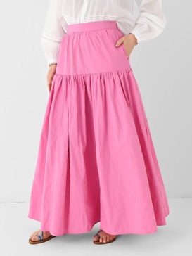 pop maxi skirt in pink