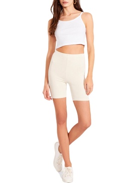 womens ribbed fitted shorts