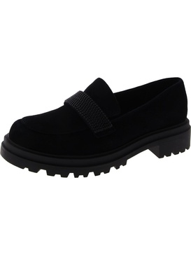 paz womens suede slip-on loafers