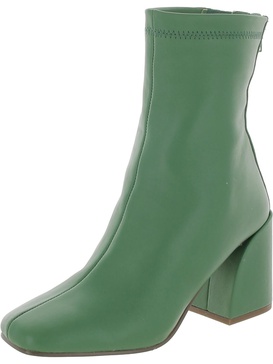 julie womens leather square toe mid-calf boots