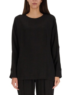 relaxed crepe top