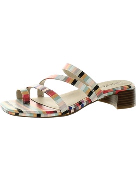jasmine womens glitter toe loop heels