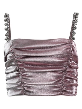 crystal spike ruched top