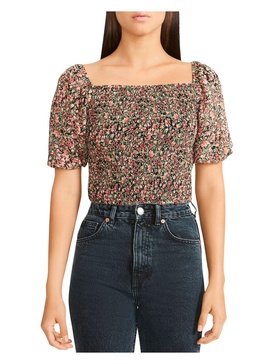 zandia womens floral cropped tube top