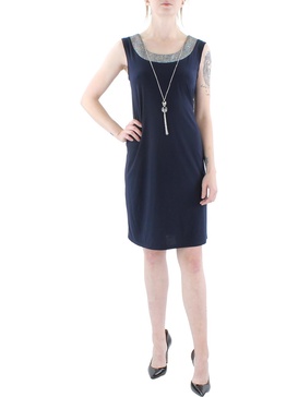 womens knit sleeveless sheath dress