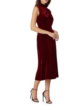 audrey dress in bordeaux