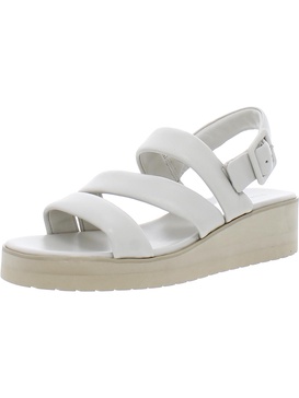 skylar womens leather slingback wedge sandals