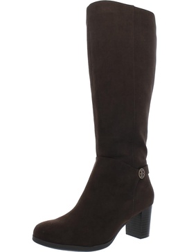 adonnys womens faux suede knee-high boots