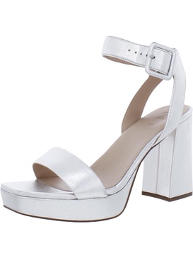 jaselle womens leather ankle strap heels