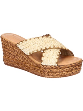 geo-italy  womens woven wedge sandals