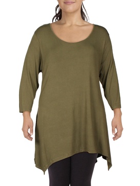 plus makayla womens flowy flattering tunic top