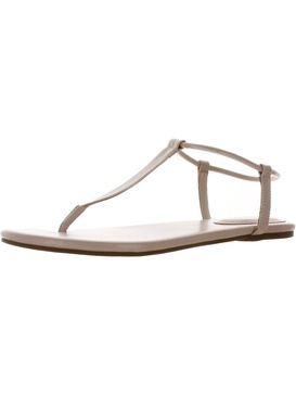 bassie3  womens faux leather thong ankle strap