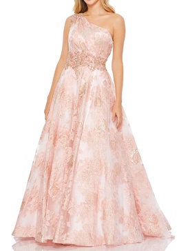 womens embellished brocade evening dress