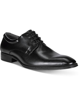 andrew mens faux leather memory foam derby shoes