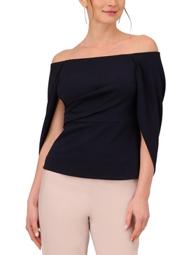 womens off the shoulder drapey blouse