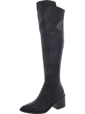 allix womens leather almond toe over-the-knee boots