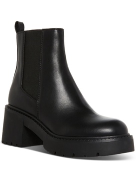 trust womens patent lugged sole chelsea boots