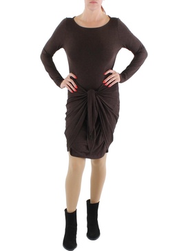 womens tie waist calf midi dress