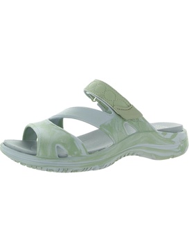 adelle-lite womens tie-dye slip on slide sandals