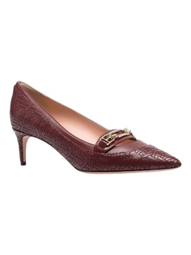 daika 6239464 ladies heritage red leather pumps