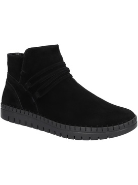 falynn womens suede lugged sole booties