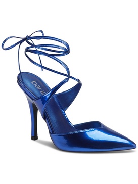candace womens lace-up pointed toe pumps