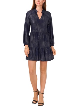 womens ruffled mini babydoll dress