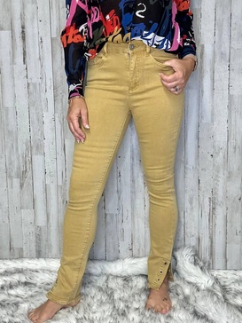 mckenzie slim-leg jeans in yellow