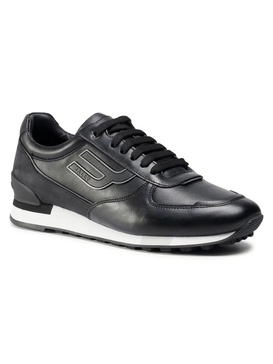 goody 6234617 men's black calf leather sneakers