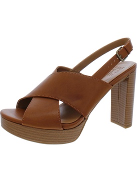 nylah womens faux leather slingback platform sandals
