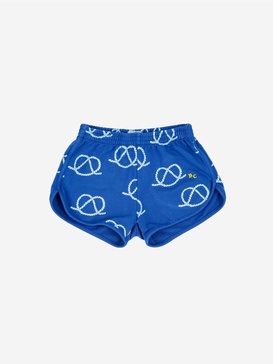 sail rope allover shorts in blue