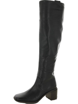 forla womens leather square toe over-the-knee boots