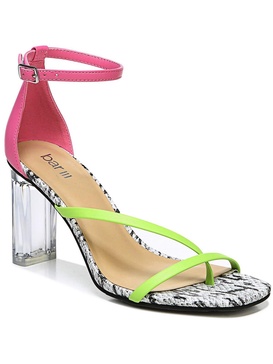 blakkep womens faux leather ankle strap heels