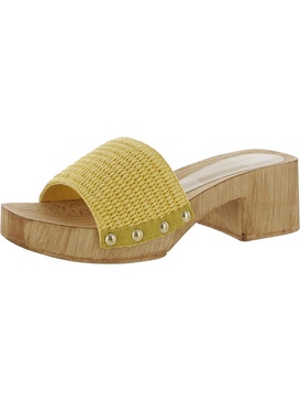 oakley womens leather slip on mule sandals