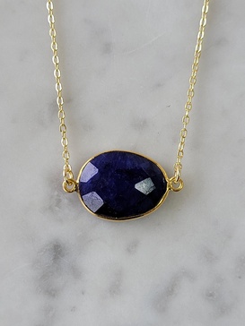 mrs. parker necklace in sapphire