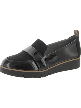 watson womens patent slip-on loafers