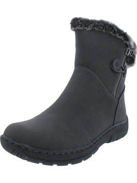 quinita womens zipper ankle winter & snow boots