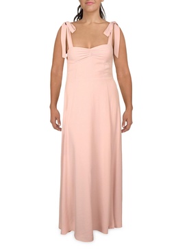 arya womens sweetheart neckline long maxi dress