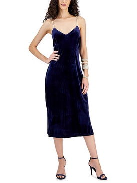 womens embellished mid calf midi dress